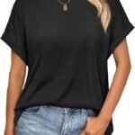 Womens Summer Tops Spring Fashion Oversized Business Casual Dressy T Shirts Workout Clothes Trendy Outfits