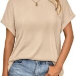 Womens Summer Tops Spring Fashion Oversized Business Casual Dressy T Shirts Workout Clothes Trendy Outfits
